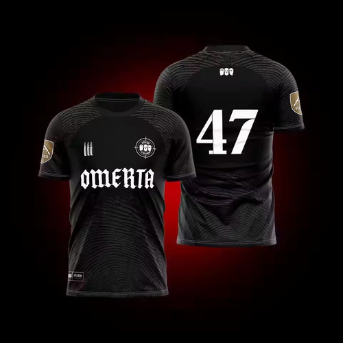 Omerta 47 Maillot Noir et Blanc Édition Limitée