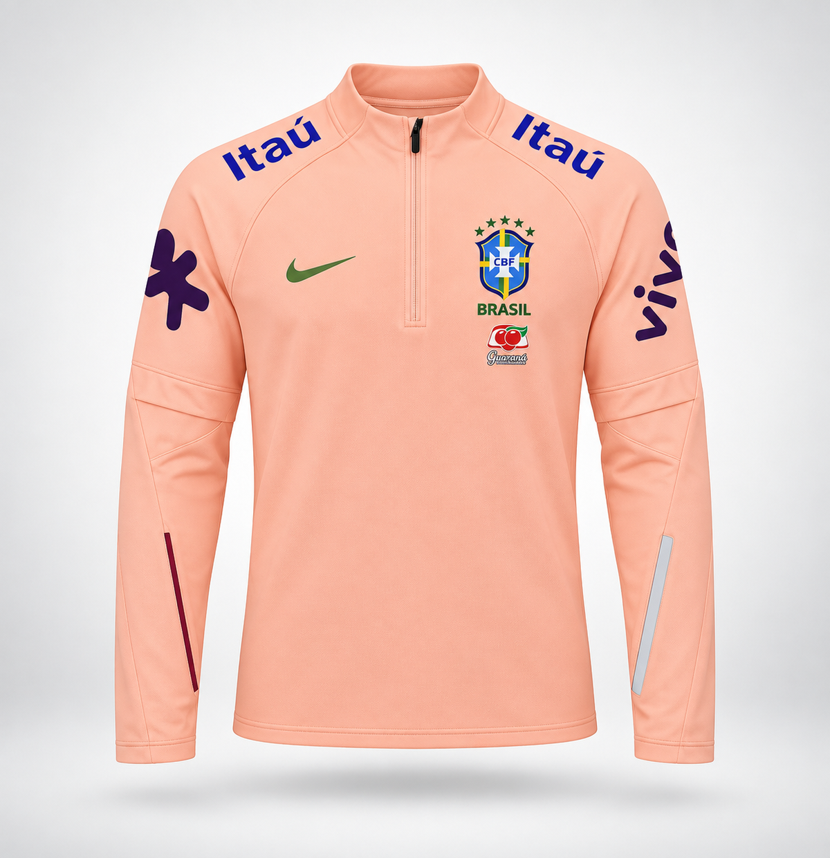 Pull zipé rose du brésil
