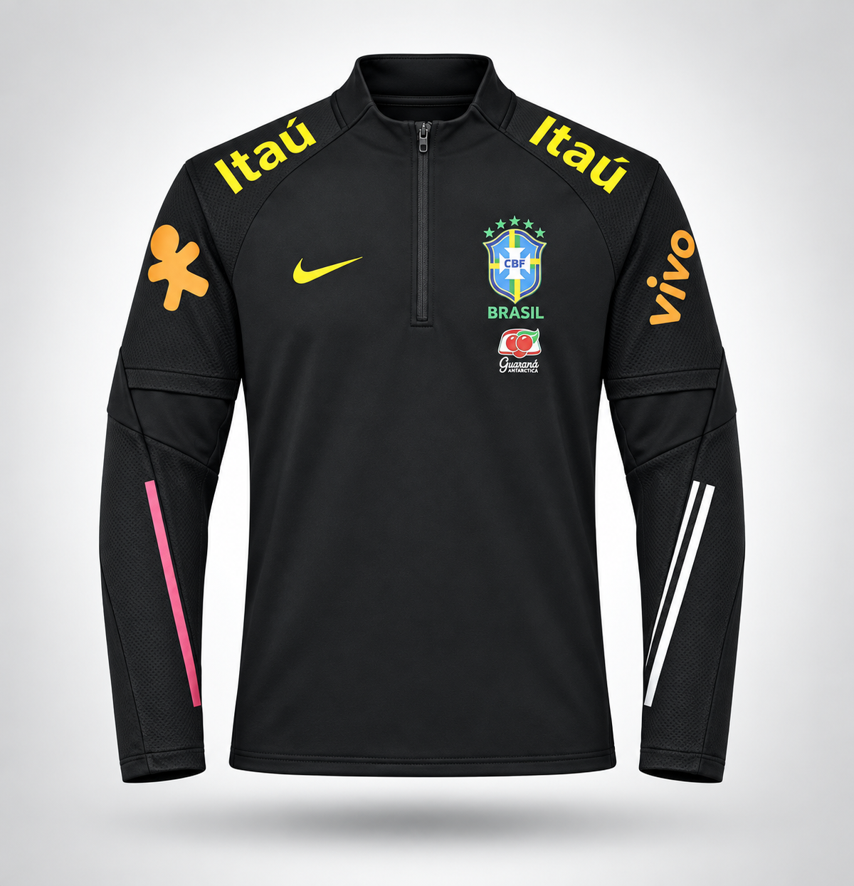 Pull zipé noir du brésil