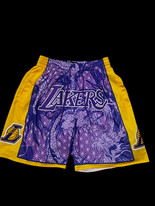 Pantalones cortos de Los Ángeles Lakers NBA 2024