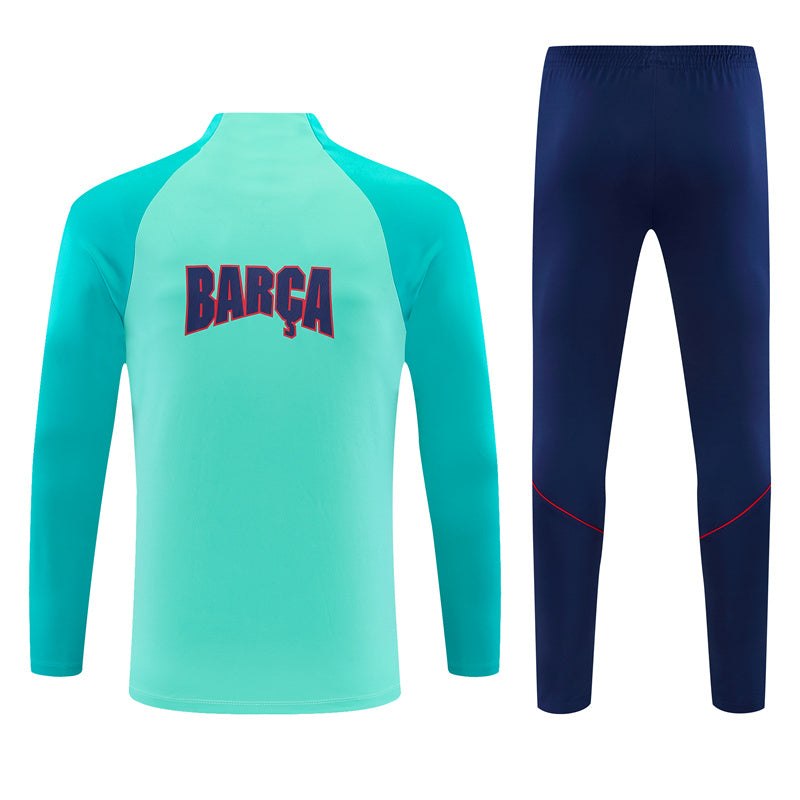 Fc Barcelone Bleu Turquoise Survêtement Training 26-27