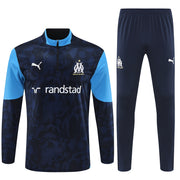 Olympique de Marseille OM Noir et Bleu Clair Survêtement Training 26-27