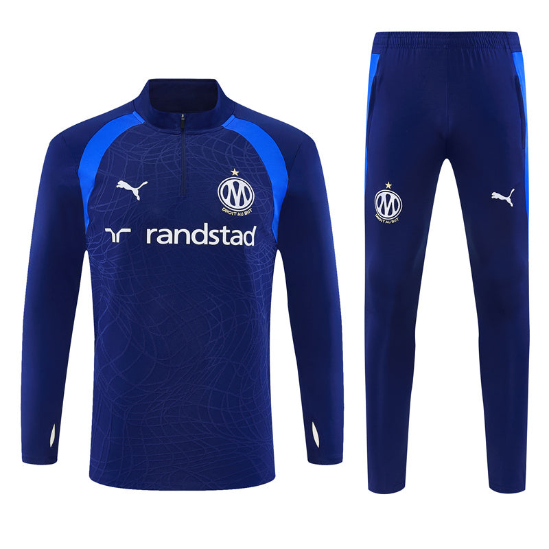 Olympique de Marseille OM Bleu Foncé Survêtement Training 26-27