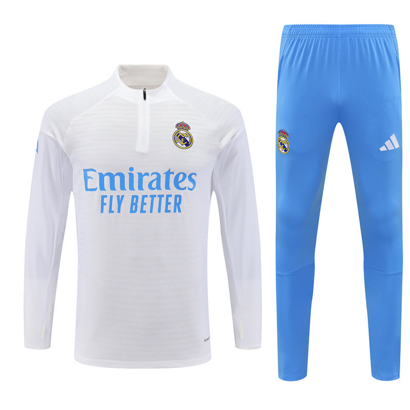 Réal Madrid Blanc et Bleu Clair Survêtement Training 26-27