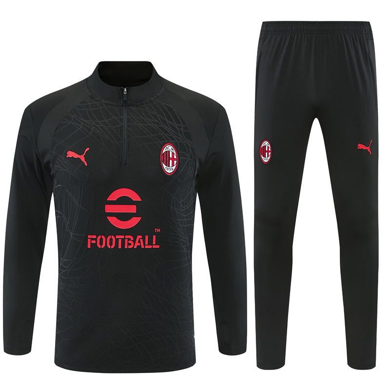 Ac Milan Noir Survêtement Training 26-27