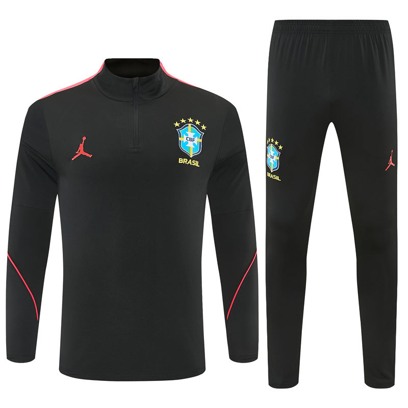 Brésil Noir Rouge Survêtement Training 26-27