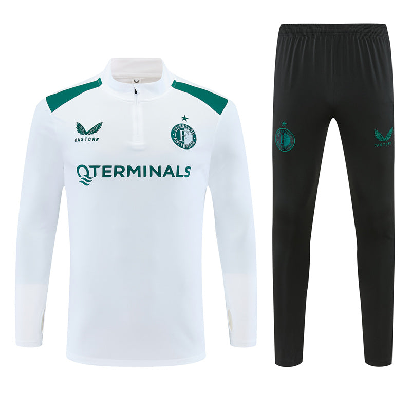 Feyenoord Castore Blanc Vert Survêtement Training 26-27